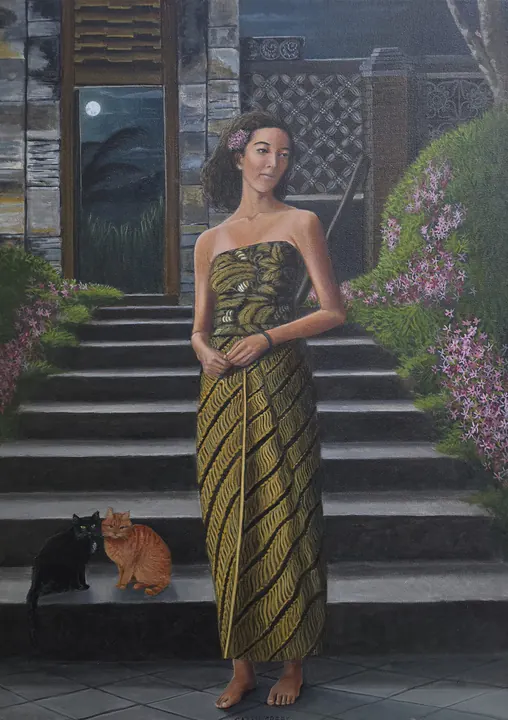 Tussen toen en nu, Annemieke, schilderij van Sarah Creek